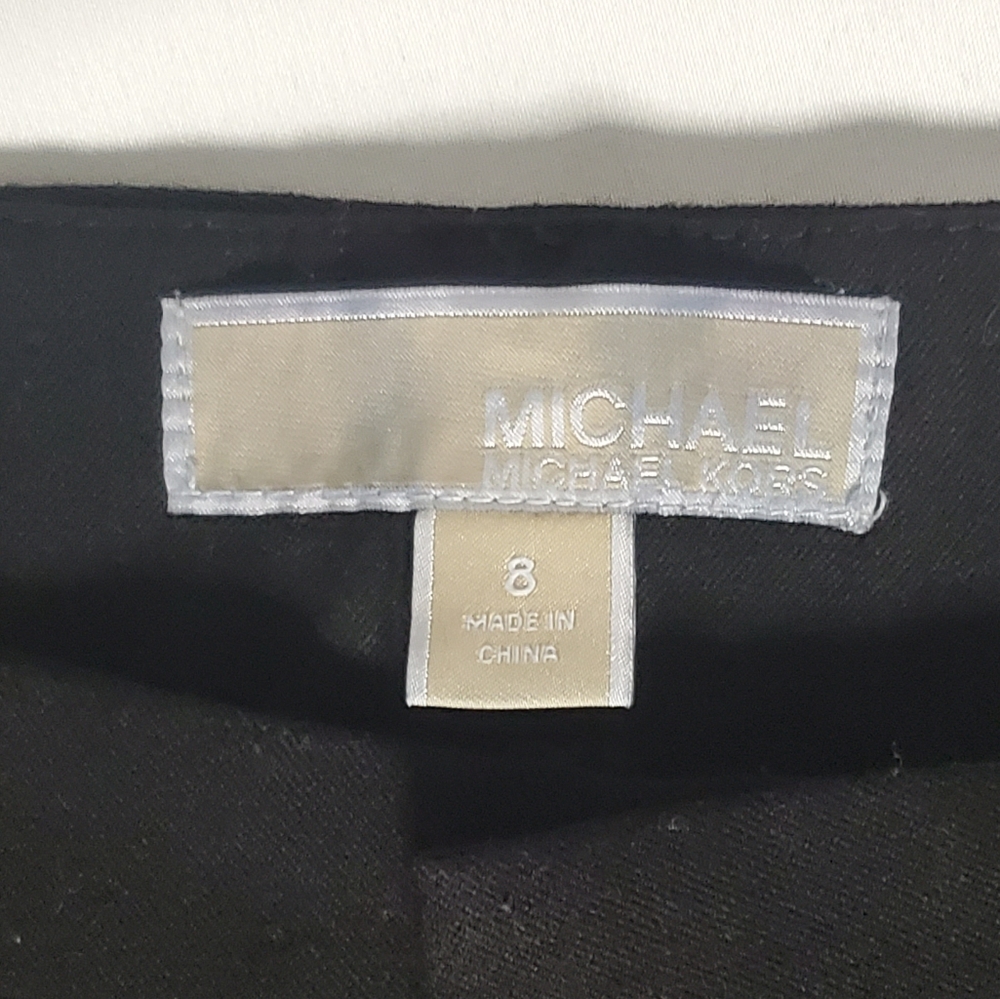 Michael Kors Womens Black Knit Dress Pants Size 8